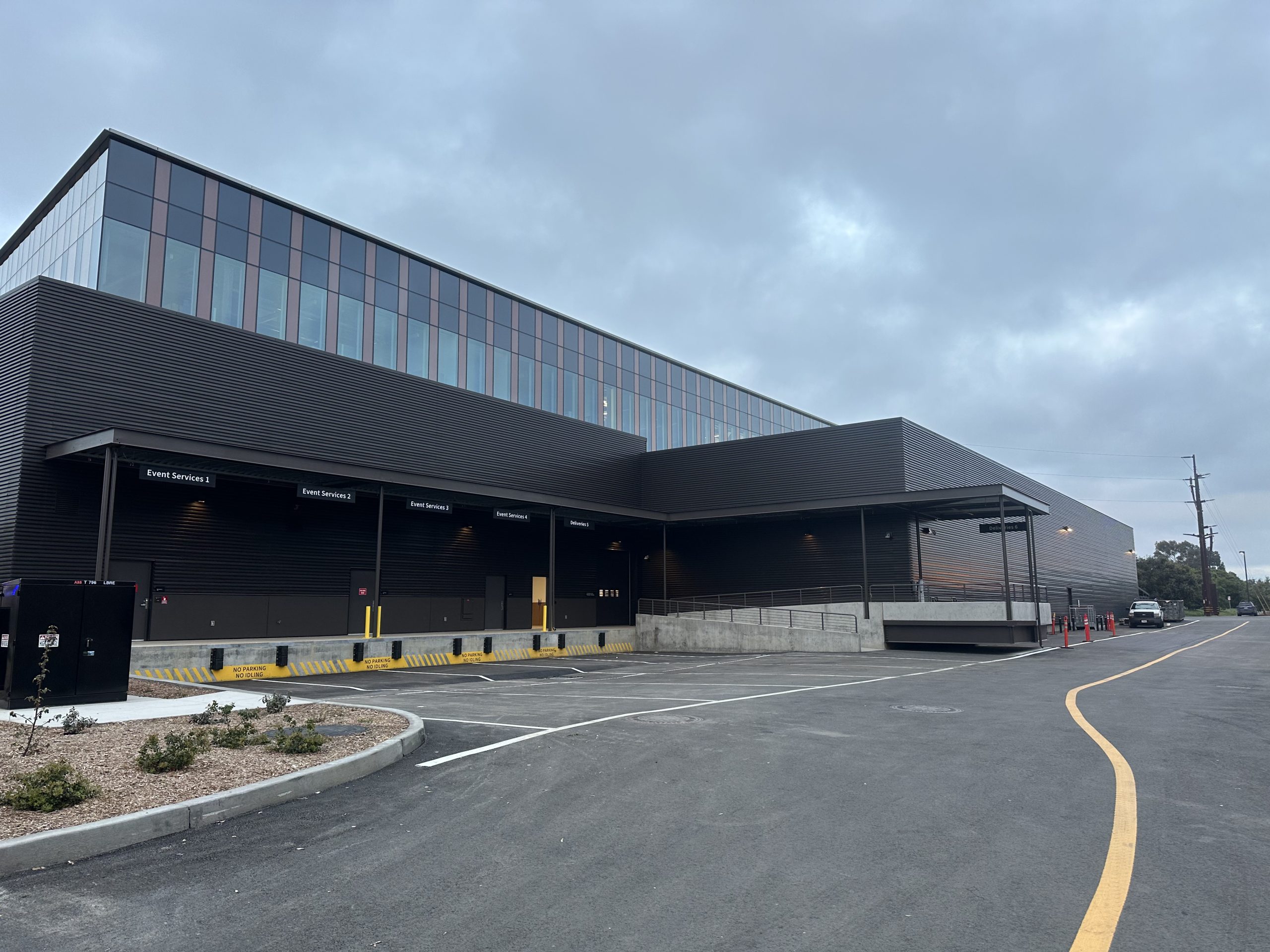 LBRE building showing the docking bays